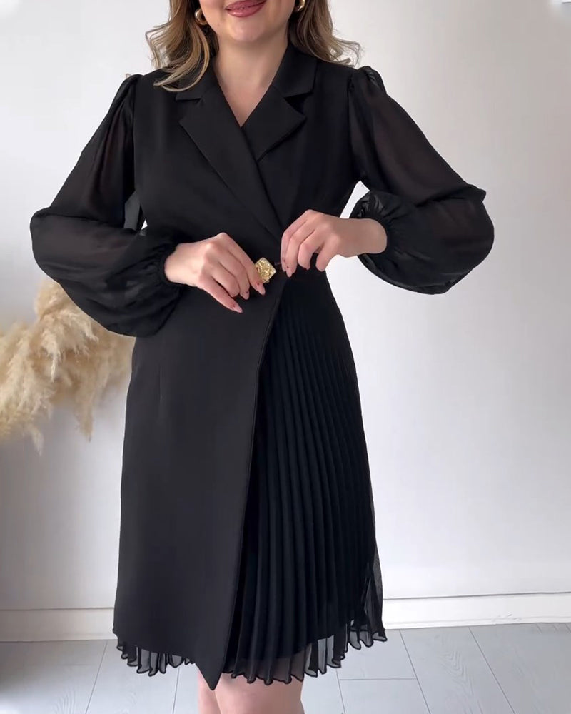 Prisca - Festliches Kleid mit Goldakzent