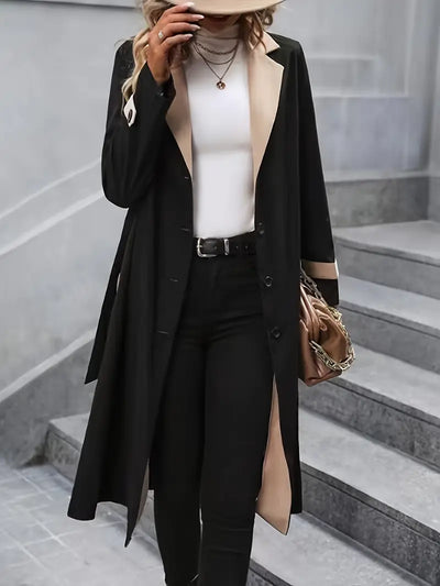 Liavern | Eleganter Essentials Mittellanger Trenchcoat