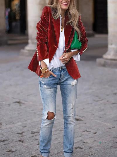 Blazer für Damen - Elegante Leinen-Sommerjacke