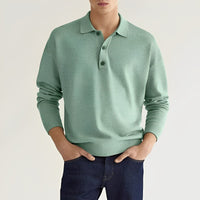 Poloshirt für Herren - Luftiges Kurzärmeliges Poloshirt für Sommer – Grün