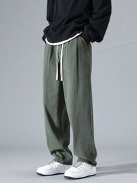Heidi-Mode Loose-Fit Hose für Herren – Oliv