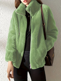 Paula | Stylische Winterjacke Damen mit Reißverschluss – Grün