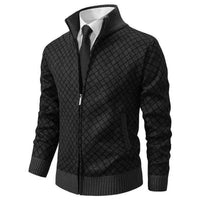 Rolland - Warm Übergangsjacke aus Baumwolle für Männer – Schwarz
