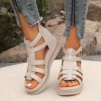 Miley | Plateausandalen für Frauen – Beige