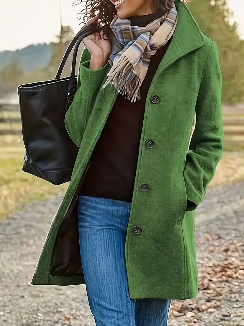Asnitra | Lange Jacke mit doppelter Knopfreihe