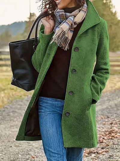 Asnitra | Lange Jacke mit doppelter Knopfreihe