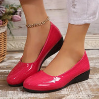 Zatia – Atmungsaktive Keilschuhe Aus Leder – Rosa