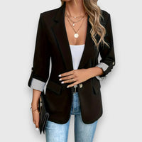 Elena | Moderner Damen-Blazer elegant & bequem – Schwarz