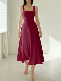 Solene - Figurbetontes sexy Kleid – Weinrot