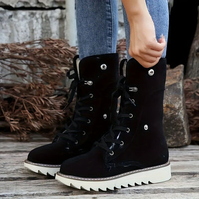 Reisellae | Damen Einfarbige Kurzstiefel