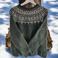Sofia® | Bequemer Eleganter Pullover – Grün