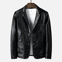 Heinz - Vintage Leder Jacke – Schwarz