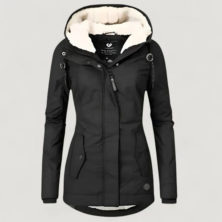 Elva | Warme Damenjacke mit Kapuze