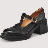 Josefine-Marie® | Elegante Bedruckte Mokassins – Schwarz