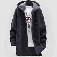 KIM - ELEGANTE UNISEX-JACKE MIT KAPUZE – Dunkelgrau