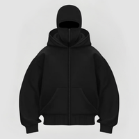 ULRICH - PULLOVER MIT INTEGRIERTER BALACLAVA – Schwarz