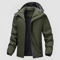 STEFFEN - WASSERDICHTE JACKE MIT FLEECEFUTTER – Grün