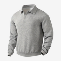 Cédric | Premium Zip Pullover – Grau