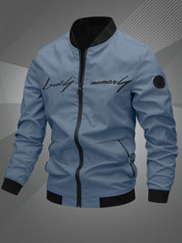 Hammond – Lässige Bomberjacke Mit Langen Ärmeln – Blau