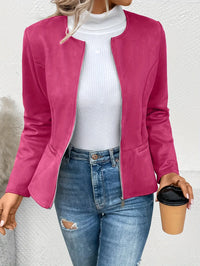 EDELMIRA - JACKE MIT REISSVERSCHLUSS – Dunkelpink