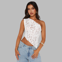 Jorliesa | Elegantes Spitzen-Top für edlen Charme – Weiß