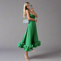 Caldruna | Luftiges Maxikleid mit Stil – Grün