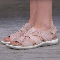 Damen Bequeme Sandalen Mit Offener Spitze | Lässig – Rosa