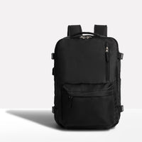 Unisex Anti-Diebstahl Reiserucksack | Mit Reißverschluss – Schwarz