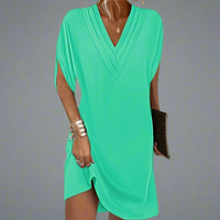 Garlinde | Elegantes Maxikleid mit fließendem Komfort – Grün