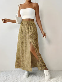 Emilia | Women'S Floral Print Split Rock – Khaki