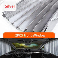 SichtSchutz™ Mühelose Fensterschirmung – Silber