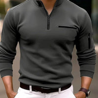ROBIN - LANGARM-POLOSHIRT – Dunkelgrau