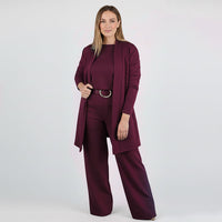 Aurelia | Elegantes 3-teiliges Set – Bordeaux