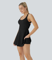 Solina - Leicht tailliertes Sommerkleid – Schwarz