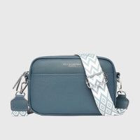 Amara | Leder Schultertasche – Blau