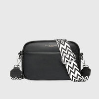 Amara | Leder Schultertasche – Schwarz