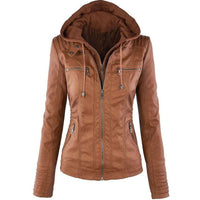 Kovath | Solide Lederjacke mit Revers – Braun
