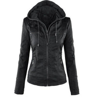 Kovath | Solide Lederjacke mit Revers – Schwarz