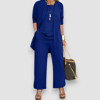 Milian | Elegantes 3-teiliges Luxuriöser Set – Blau
