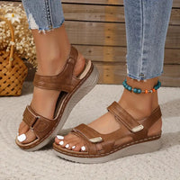 Kara | Orthopädisch Verstellbar Sandalen – Braun