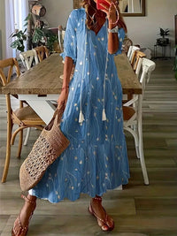 Kyla - Mühelos elegante Sommerkleid – Blau