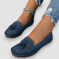 Isa | Loafer mit Quastendetail – Blau
