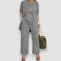 Milian | Elegantes 3-teiliges Luxuriöser Set – Grau