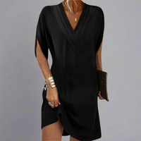 Garlinde | Elegantes Maxikleid mit fließendem Komfort – Schwarz