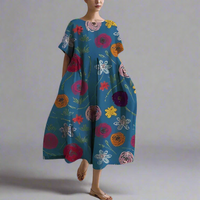 Norundis | Maxikleid mit Sommer-Eleganz – Blau