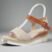 Rosinda | Elegante Keilsandalen mit Weichkomfort – Cremeweiß
