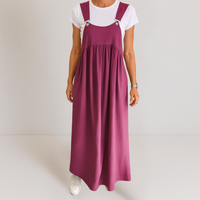 Ellis™ | Bequemer Jumpsuit mit Hosenträgern – Lila
