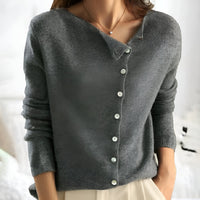 Sarah™ | Premium Luxe Cardigan – Grau