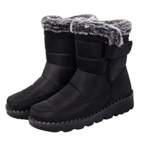 Kfirah – Schneegestiefeletten Mit Kunstfell – Schwarz