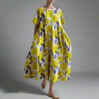 Norundis | Elegantes Maxikleid für den Sommer – Gelb